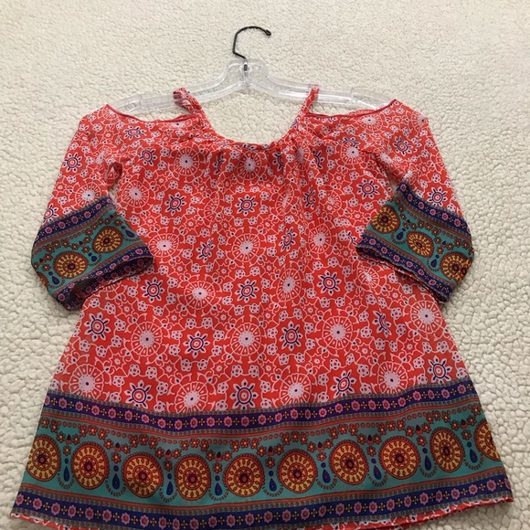 GB Girls Orange Cold Shoulder Dress 4 / 4T NWT - Picture 11 of 14